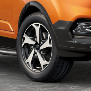 Platišče iz lahke zlitine 17" s 5 kraki, črne barve